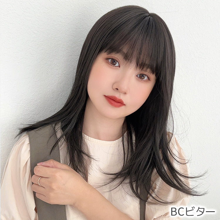 【返品・色交換OK】 素肌ウィッグ 接触冷感 シェリーセミディ