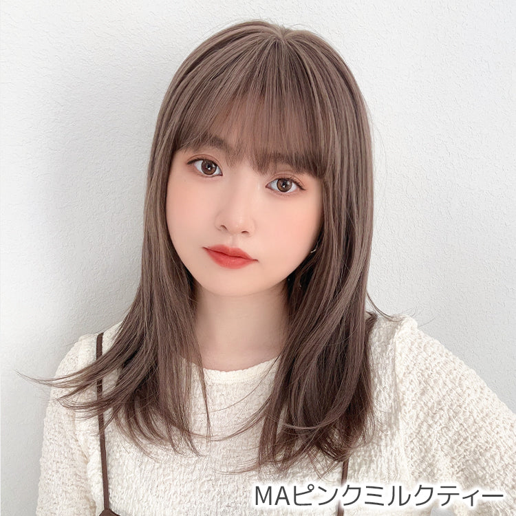 【返品・色交換OK】 素肌ウィッグ 接触冷感 シェリーセミディ