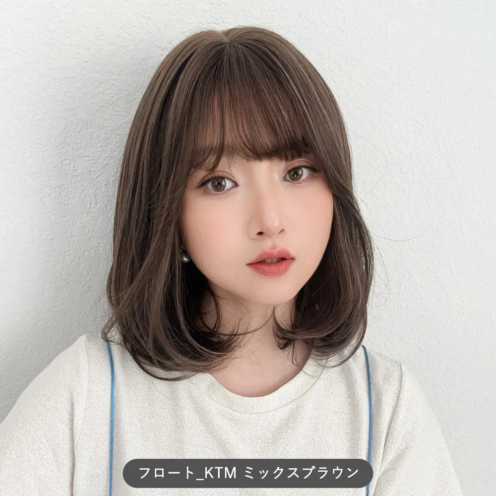 【返品・色交換OK】 素肌ウィッグ 接触冷感 フロートカール&ルナレイヤー