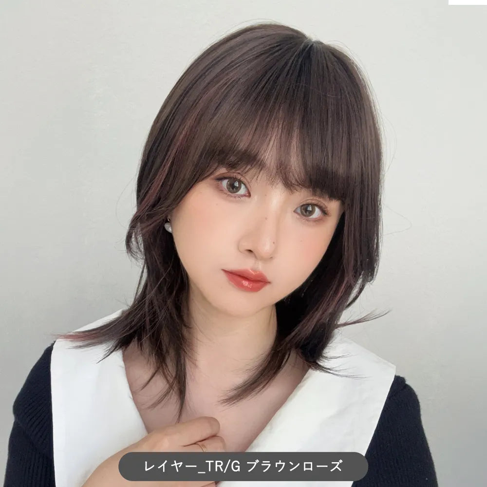 【返品・色交換OK】 素肌ウィッグ 接触冷感 フロートカール&ルナレイヤー