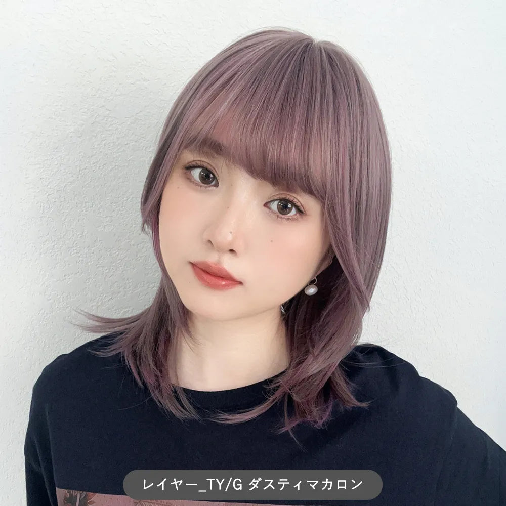 【返品・色交換OK】 素肌ウィッグ 接触冷感 フロートカール&ルナレイヤー