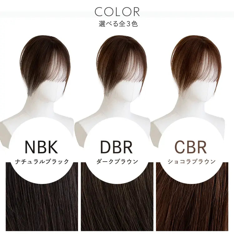 【返品・色交換OK】 総手植え 最高級人毛(レミー)100% コンパクト トップヘアピース