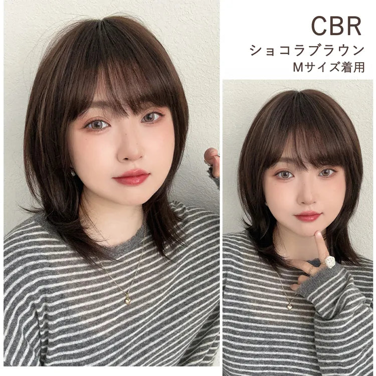 【返品・色交換OK】 医療用ウィッグ 人毛MIX 人毛50% ルナレイヤー