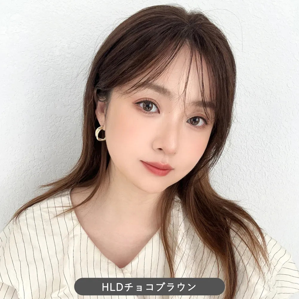 【返品・色交換OK】呼吸ピース フェザーバング (総手植え 人毛100% 前髪ウィッグ)