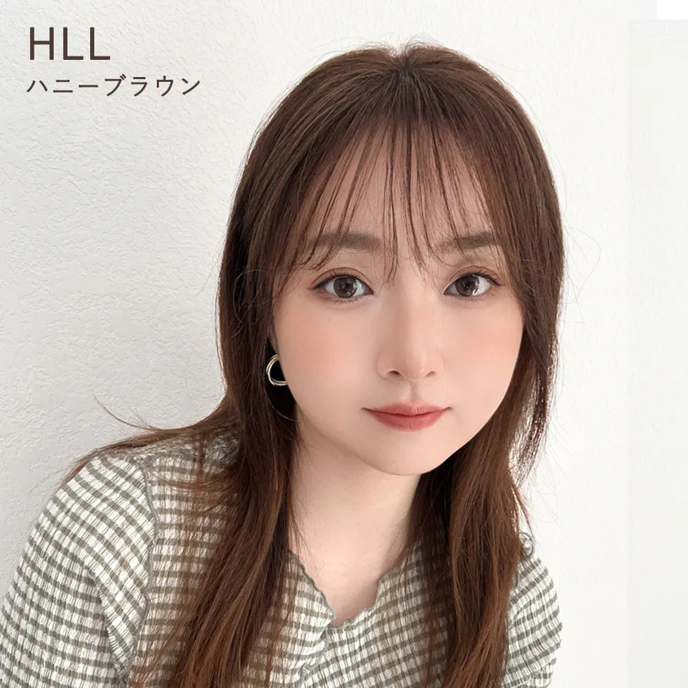 【返品・色交換OK】呼吸ピース フェザーバング (総手植え 人毛100% 前髪ウィッグ)