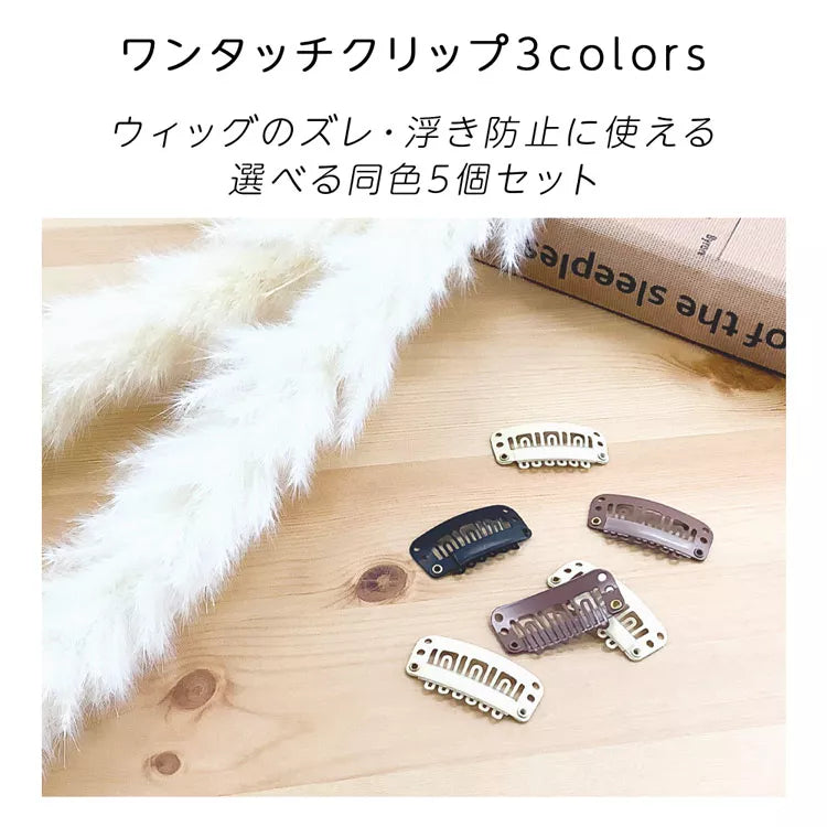 ウィッグ付属クリップ5個セット
