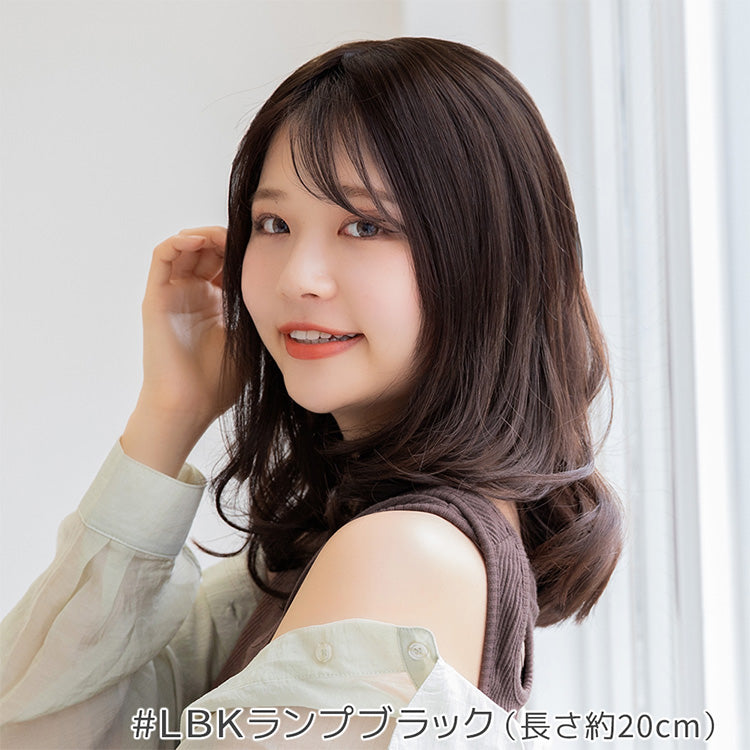 【返品・色交換OK】 人毛100% マシンメイドトップヘアピース 分け目タイプ
