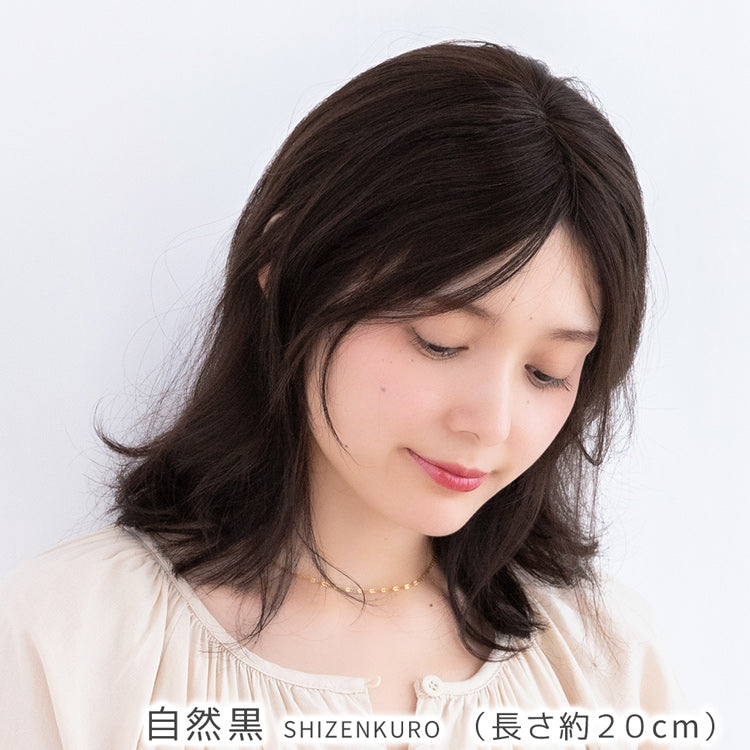 【 SALE！ 最終在庫処分】人毛100％ 総手植え エアリートップヘアピース