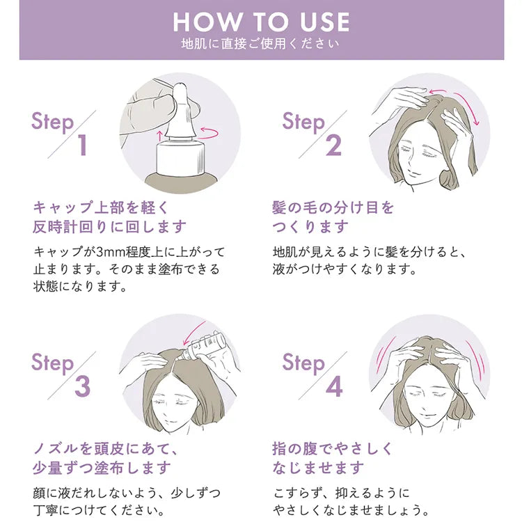 和ハッカ配合 肌にやさしい頭皮用ローション 冷感タイプ SHIZUKU（シズク）