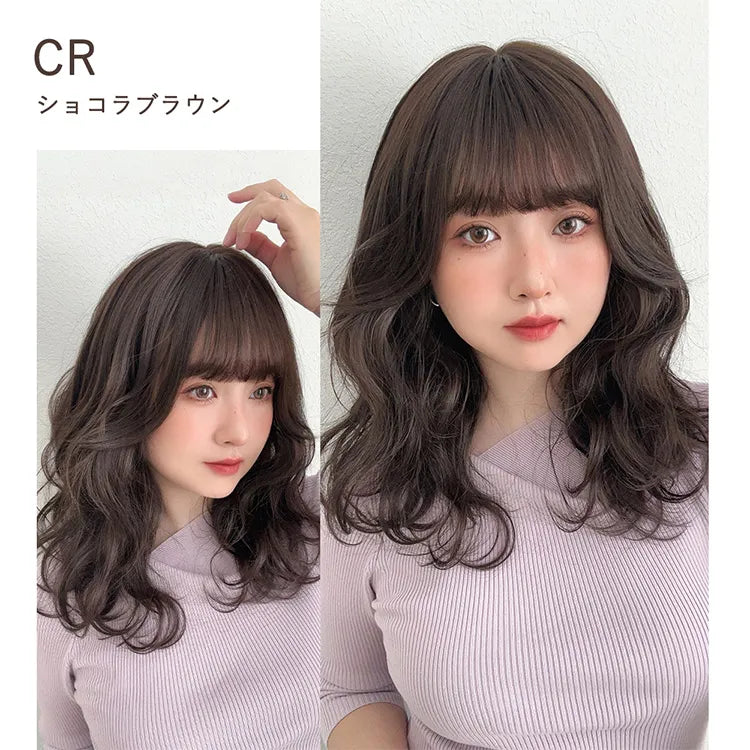 ブラウンウェーブウィッグ　フォンテーヌ　パルコ フラネナチュラルウェーブ｜ウィッグのことならブライトララ