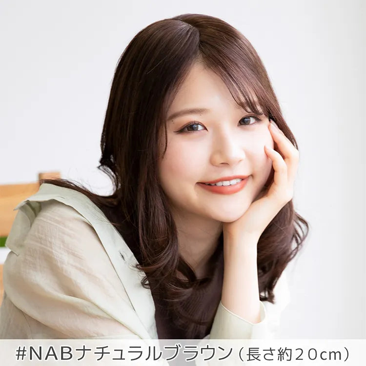【返品・色交換OK】 人毛100% マシンメイドトップヘアピース 分け目タイプ