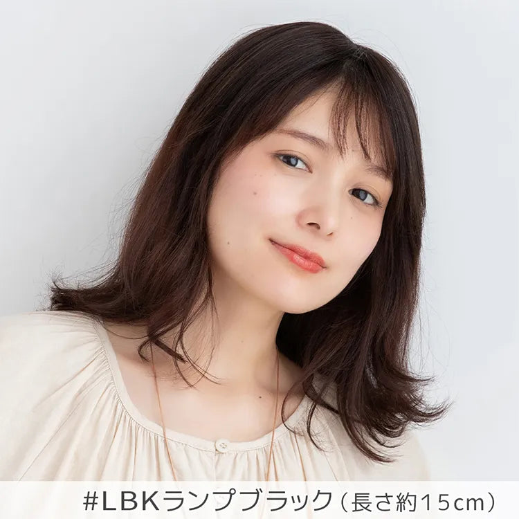 【返品・色交換OK】 人毛100% マシンメイドトップヘアピース 分け目タイプ