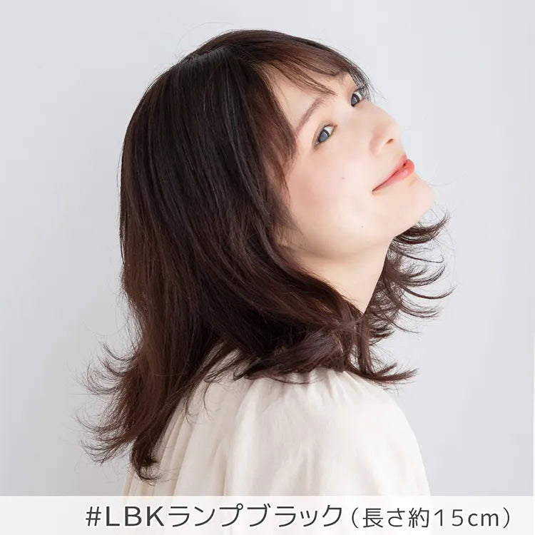 【返品・色交換OK】 人毛100% マシンメイドトップヘアピース 分け目タイプ