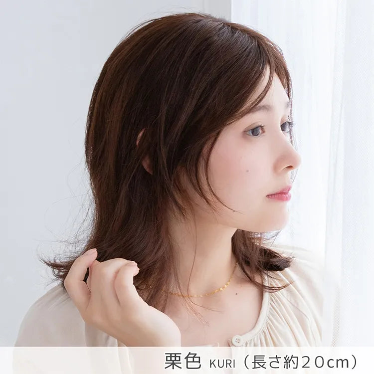 人毛100％ 総手植え エアリートップヘアピース （ポイント/医療用