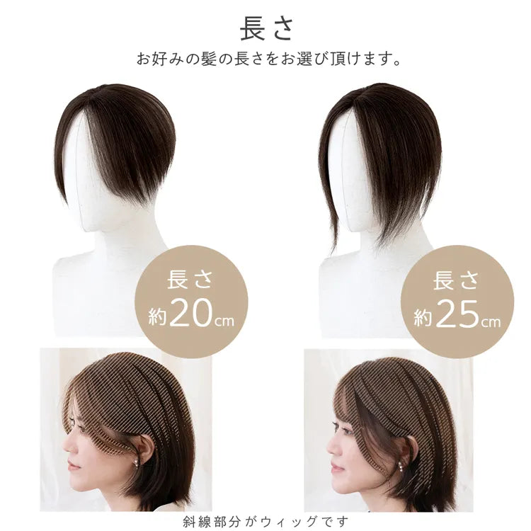 【返品・色交換OK】人毛100％ 総手植え ナチュレハートピース 選べる4タイプ