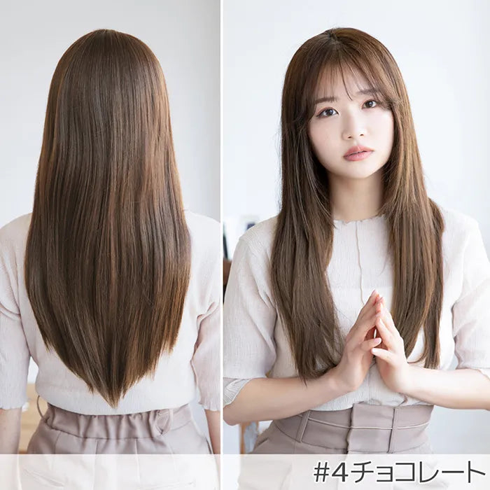 人毛シールエクステ50cm20本分(10シート)（ポイントウィッグ