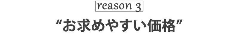 reason3 求めやすい価格