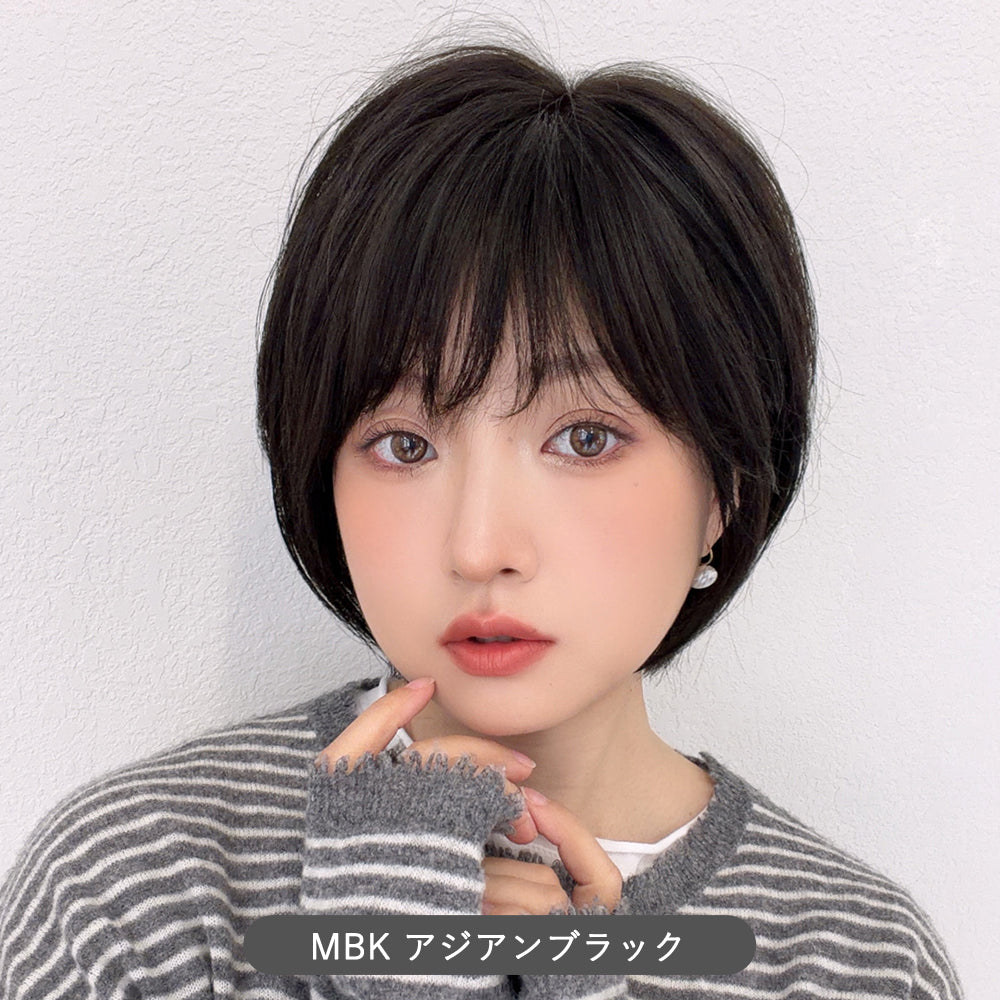【 返品・色交換OK 】 医療用ウィッグ 手植え 最高級レミー人毛100% カトレアショート