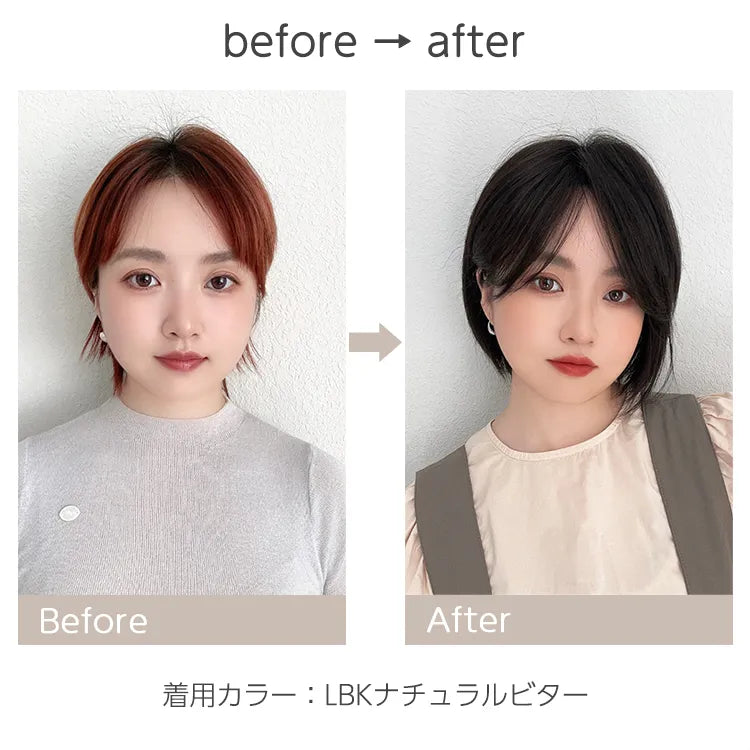 【返品・色交換OK】 医療用ウィッグ 部分手植え 高級人毛MIX ルースボブ