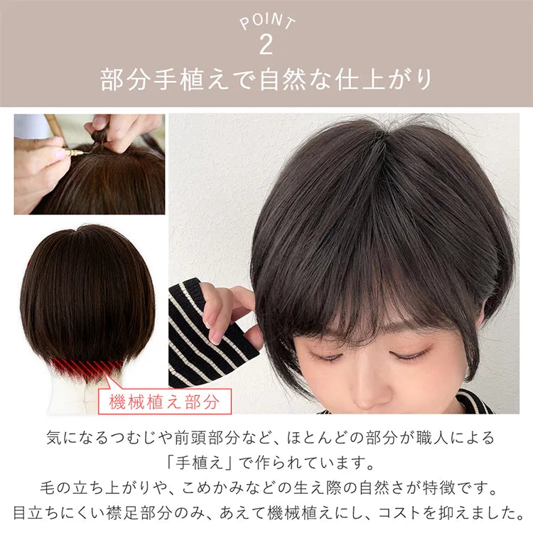 医療用ウィッグ 人毛MIX シャルムショート｜ウィッグのことなら