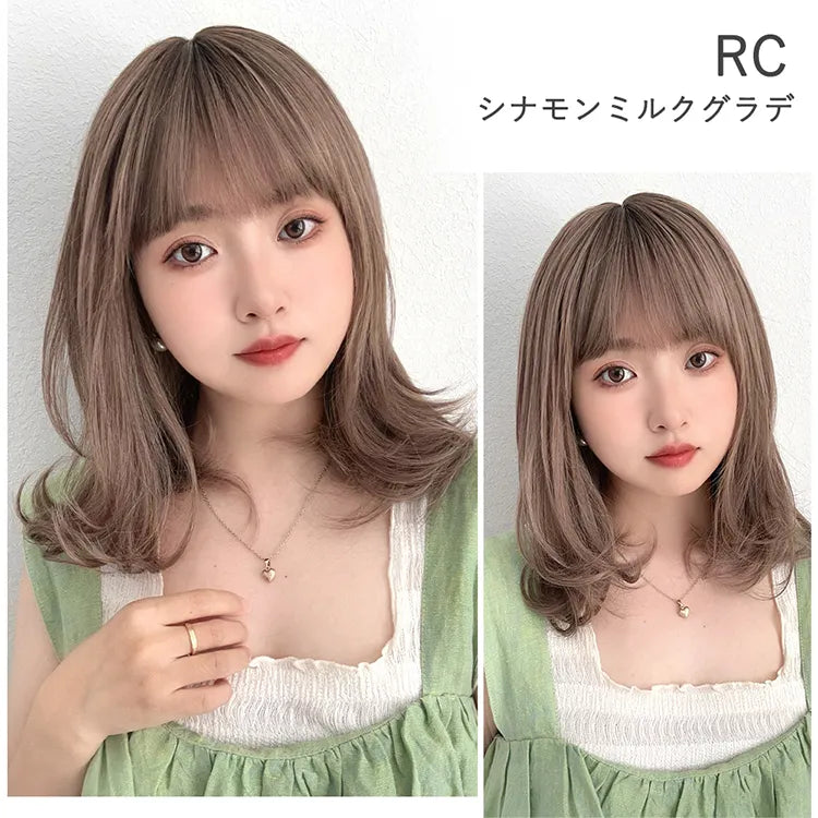 医療用ウィッグ 手植え2wayバング レイヤーカールセミディ｜ウィッグの