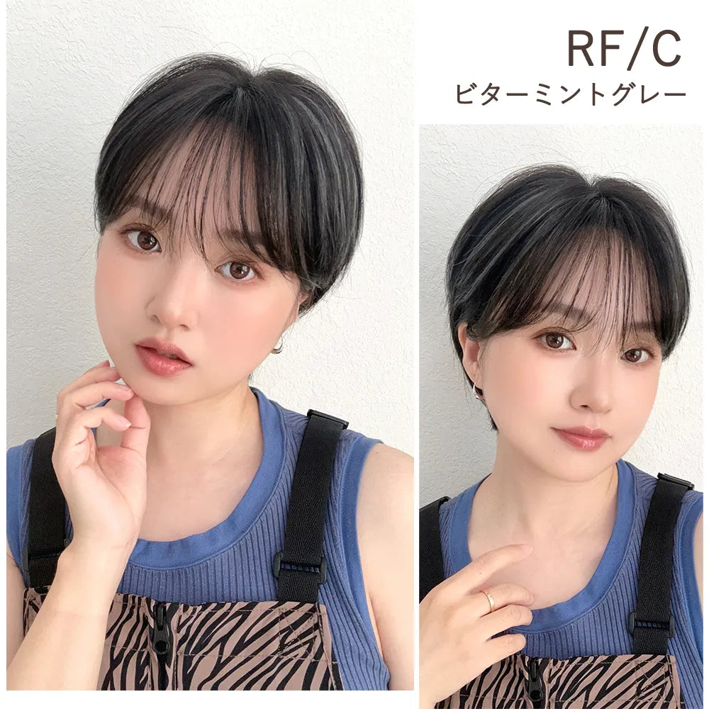 医療用ウィッグ 手植えバング 高級人毛MIX ベルショート｜ウィッグの