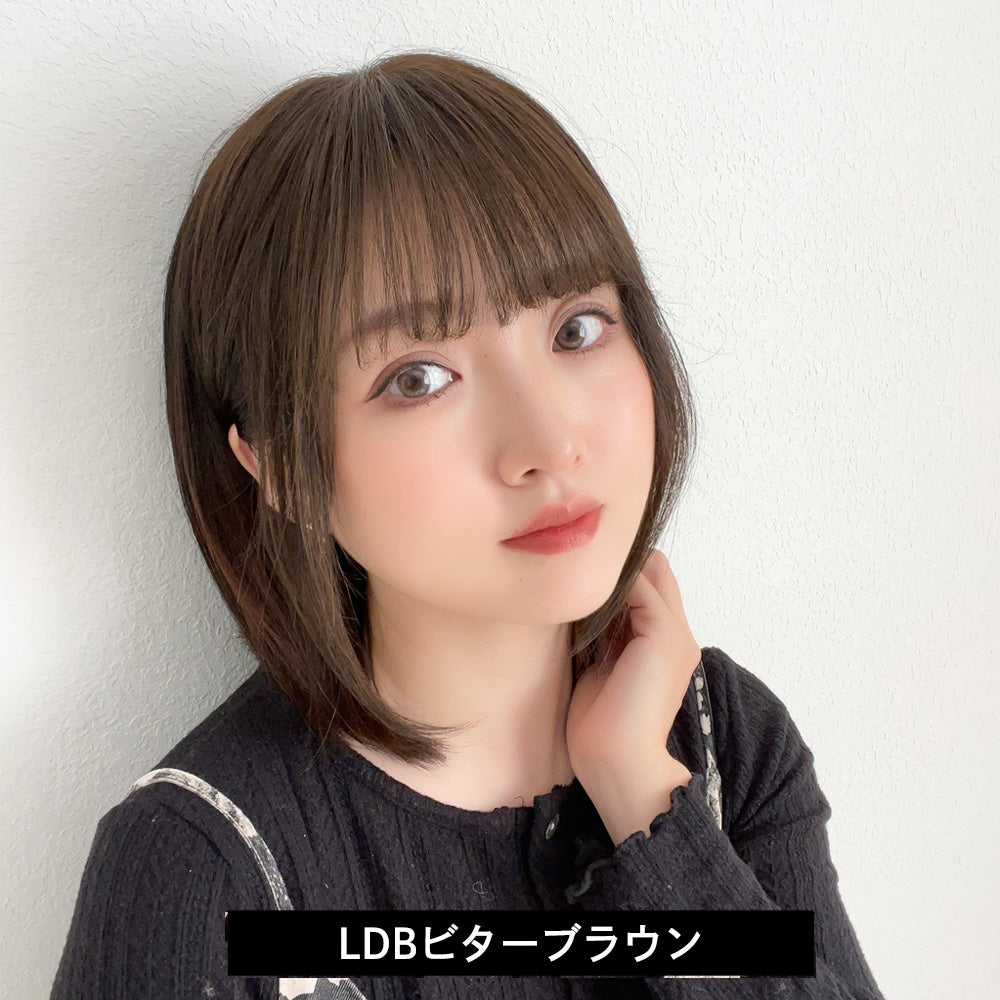 総手植え 人毛MIX 前髪付きトップヘアピース｜ウィッグのことなら