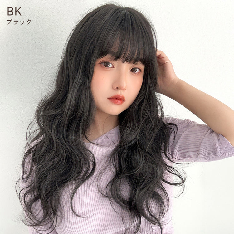前髪付きフルカバートップヘアピース ニュアンスカーブ｜ウィッグの