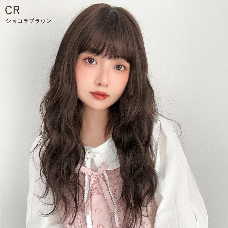 前髪付きフルカバートップヘアピース ニュアンスカーブ｜ウィッグの