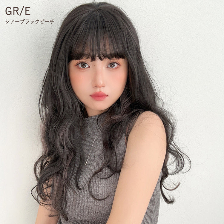 前髪付きフルカバートップヘアピース ニュアンスカーブ｜ウィッグの