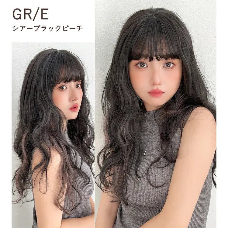 前髪付きフルカバートップヘアピース ニュアンスカーブ｜ウィッグの