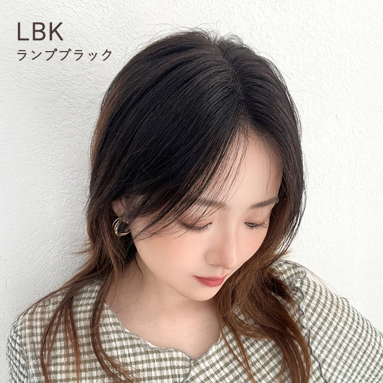 総手植え 人毛100% トップヘアピース スムースセンターフロウ