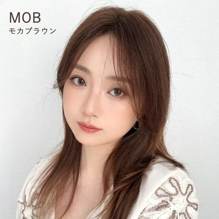 【返品・色交換OK】呼吸ピース スムースセンターフロウ （総手植え 人毛100% トップヘアピース）
