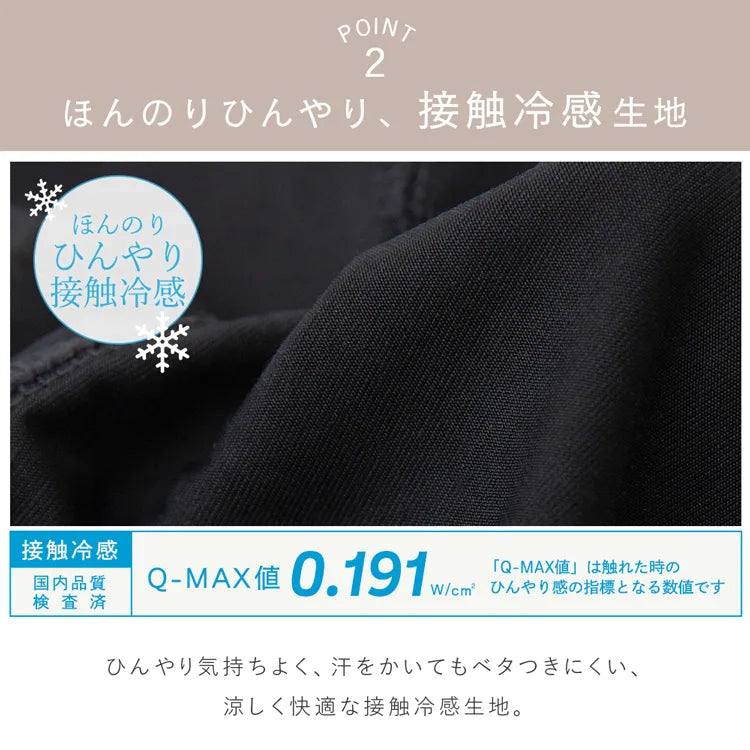 保冷剤ポケット付き接触冷感インナーキャップ
