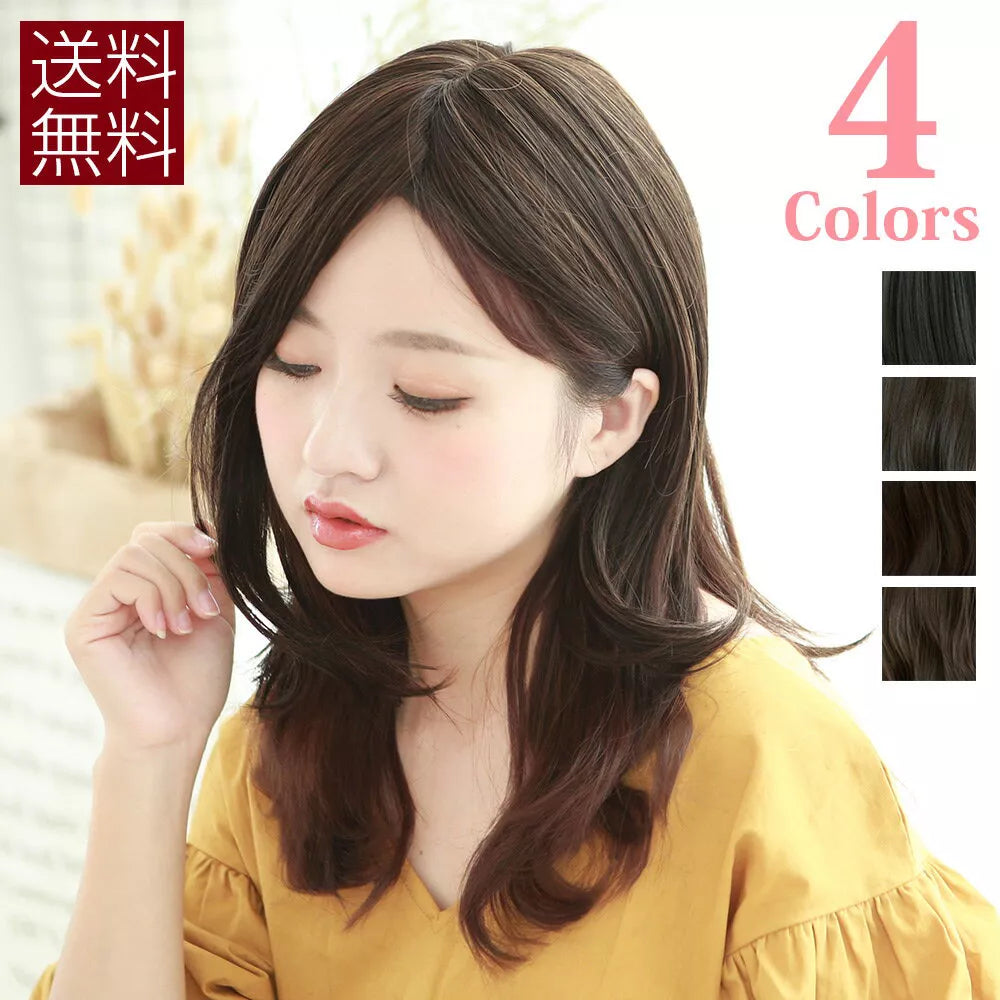 トップヘアピース センターパートカール