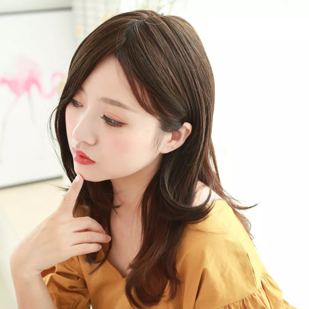 トップヘアピース センターパートカール