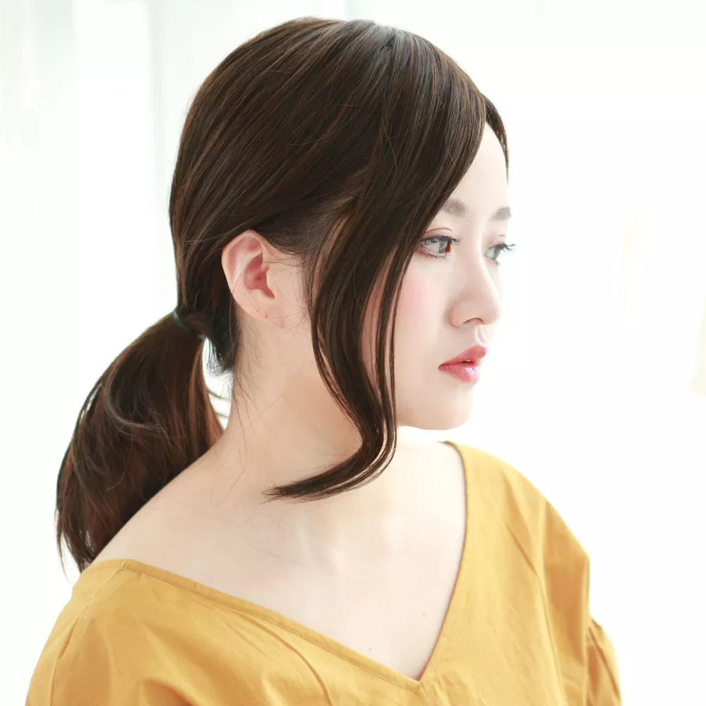 トップヘアピース センターパートカール