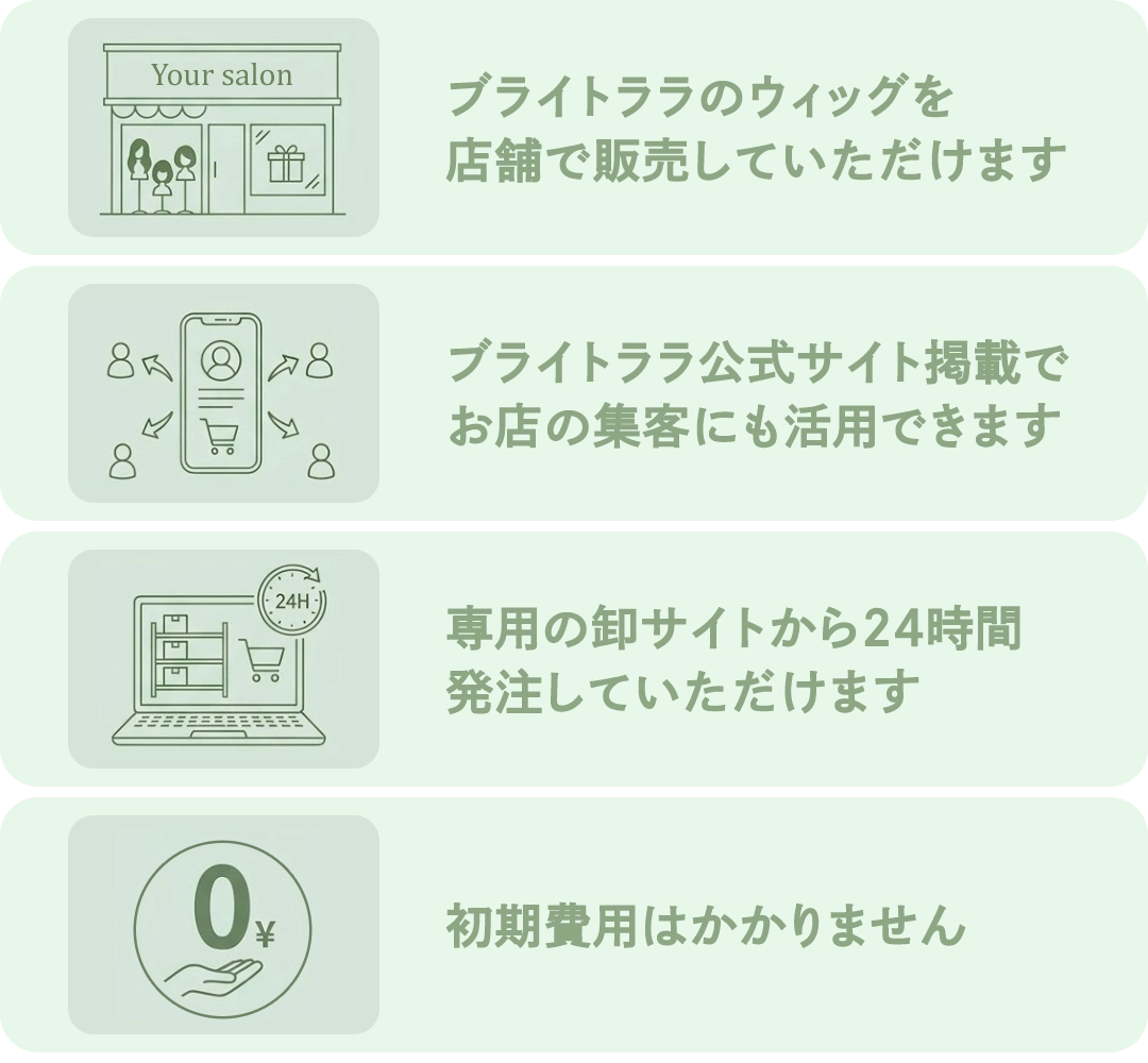 ブライトララウィッグ公式販売さサロンとは