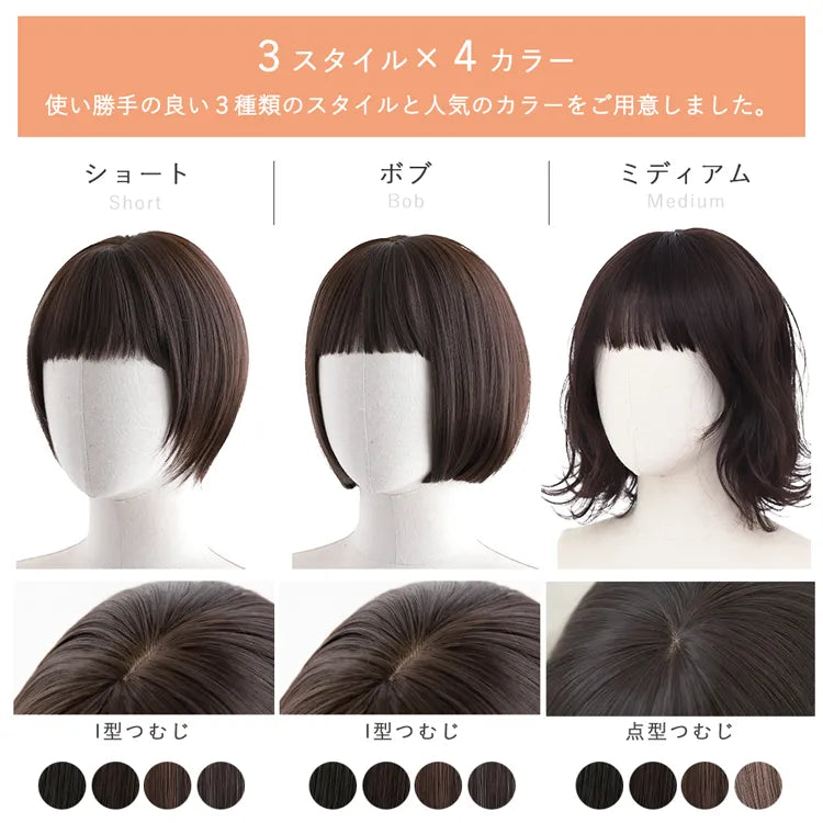医療用サポートセット 素肌ウィッグ選べる3type｜ウィッグのことなら