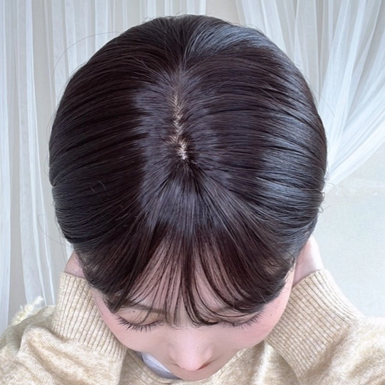 自然に見えるつむじ