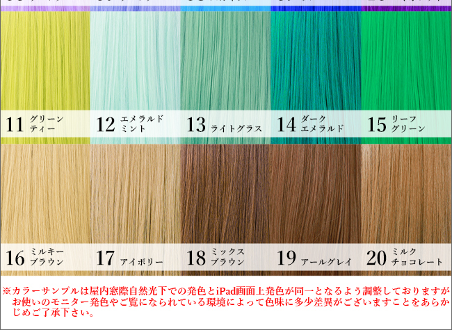 カラーインフォメーションA11~20