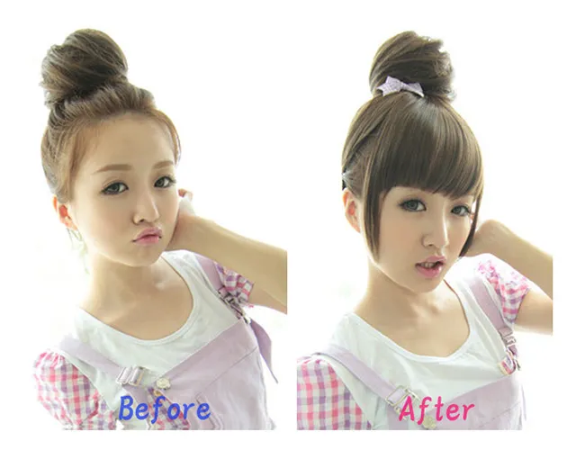 長めサイド付きぱっつん前髪 aq74 商品詳細5