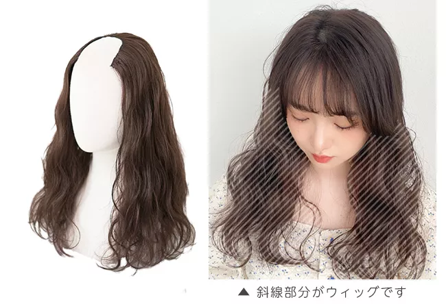 部分手植えヘアセルフミディアムウェーブ hf1419 商品詳細3