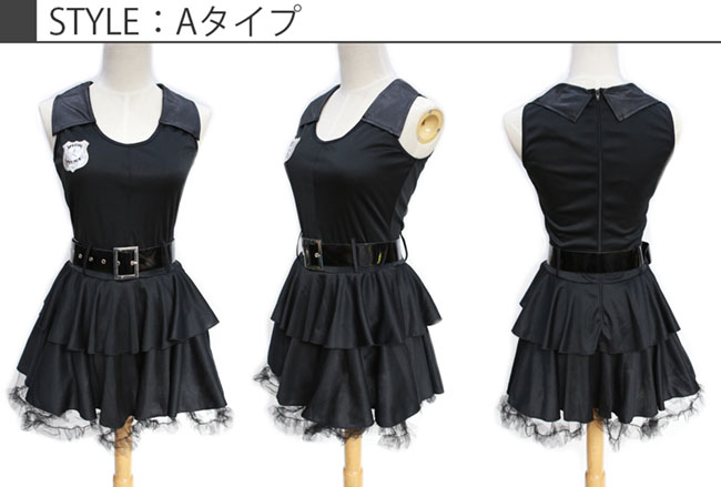 ブラックポリス(コスチューム) kp0010bk 商品詳細7